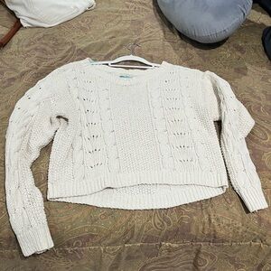 Abercrombie & Fitch Cream Knit Sweater